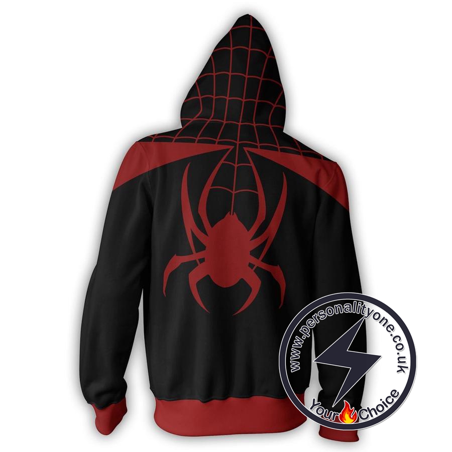 ULTIMATE SPIDER-MAN MILES MORALES Hoodies - ZIP UP - SPIDERMAN 3D